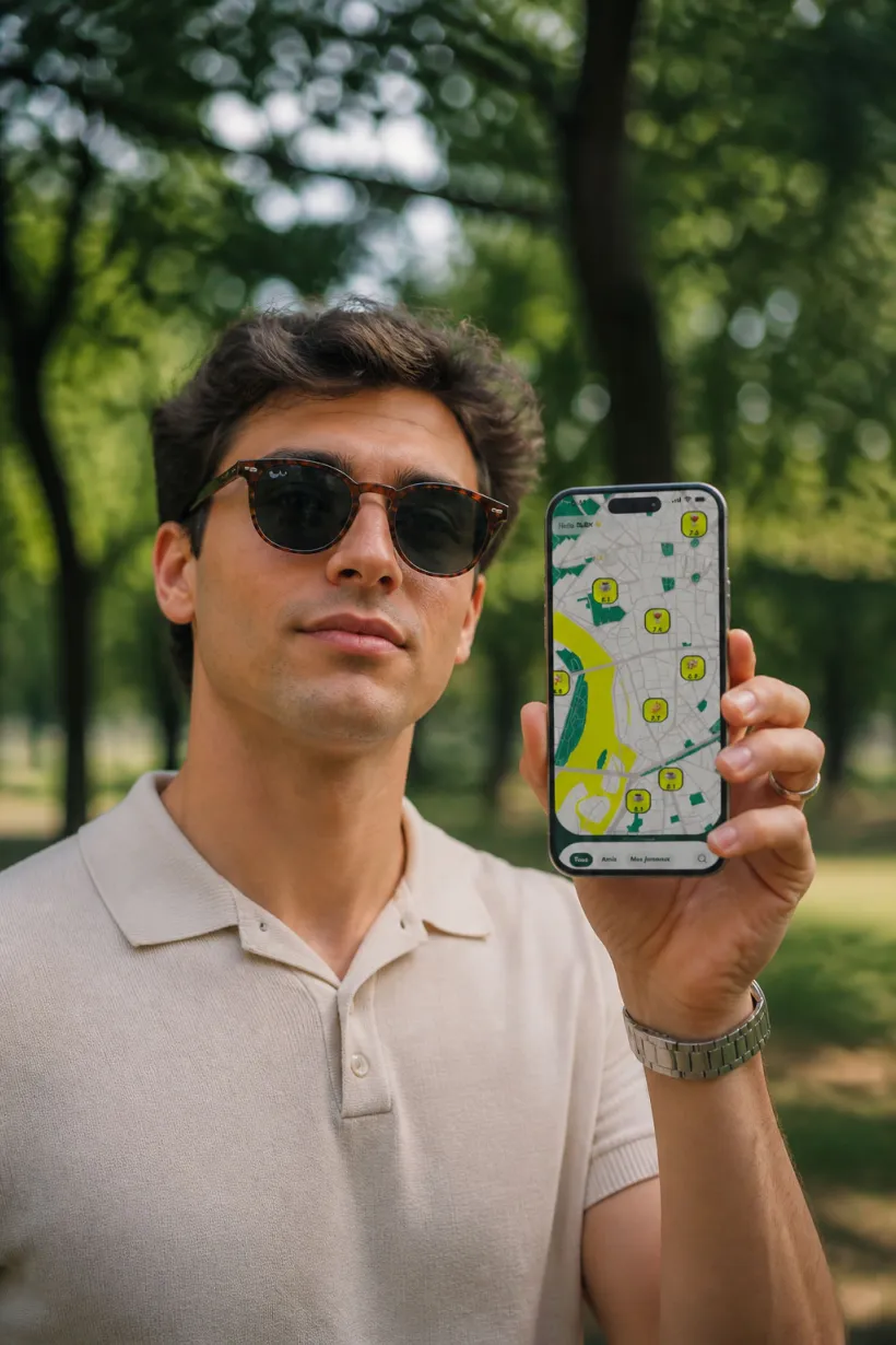 Une table entre amis, l'app Pépito ouverte